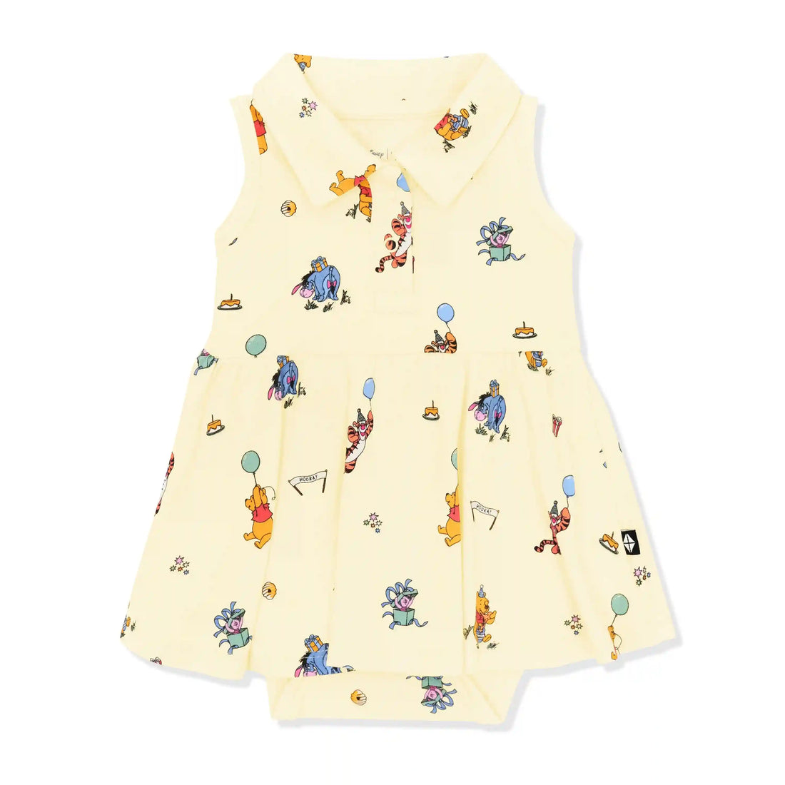 Polo Bodysuit Dress in Winnie the Pooh Celebration