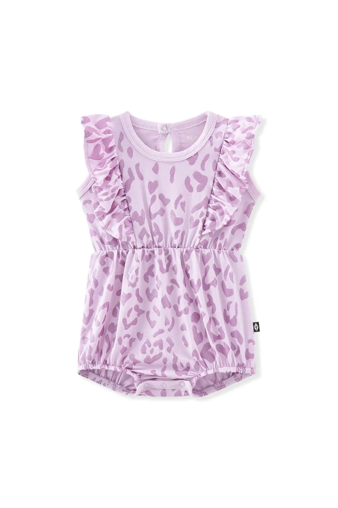 Bubble Romper in Thistle Leopard