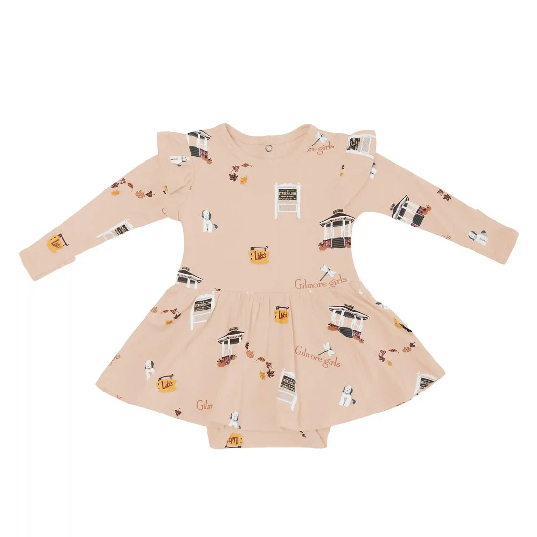 Long Sleeve Twirl Bodysuit Dress in Gilmore Girls