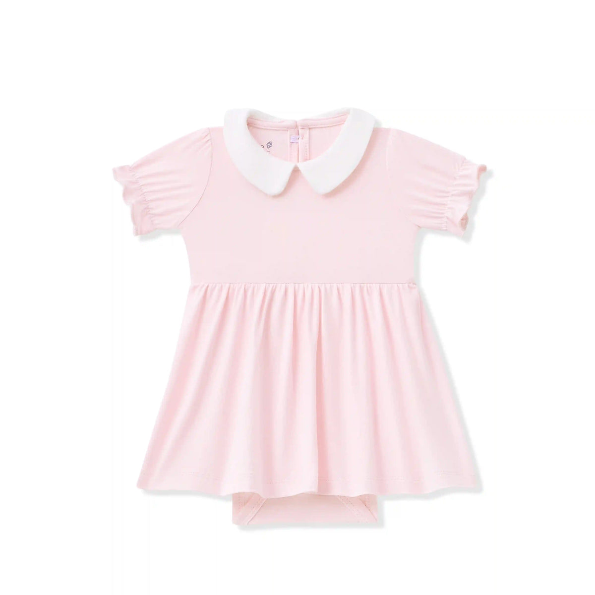 Peter Pan Collar Bodysuit Dress in Sakura