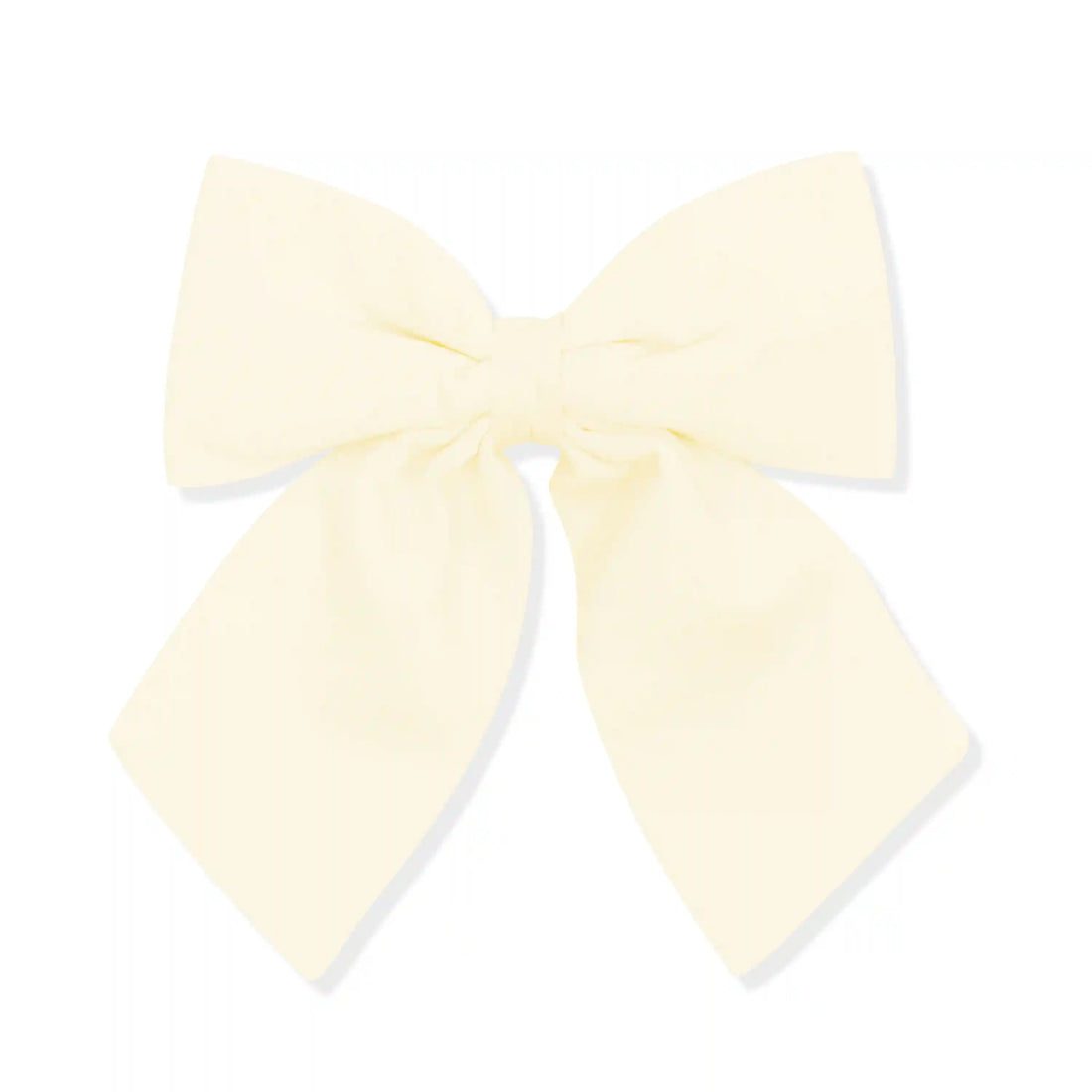 Large Alligator Clip Bow in Chamomile