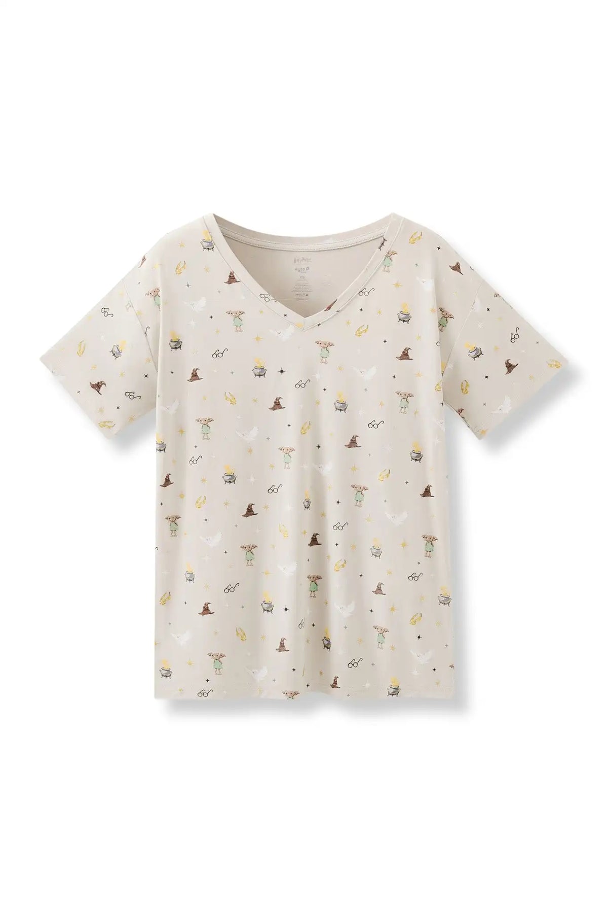 Women's Oversized V-Neck Tee in Starry Icon