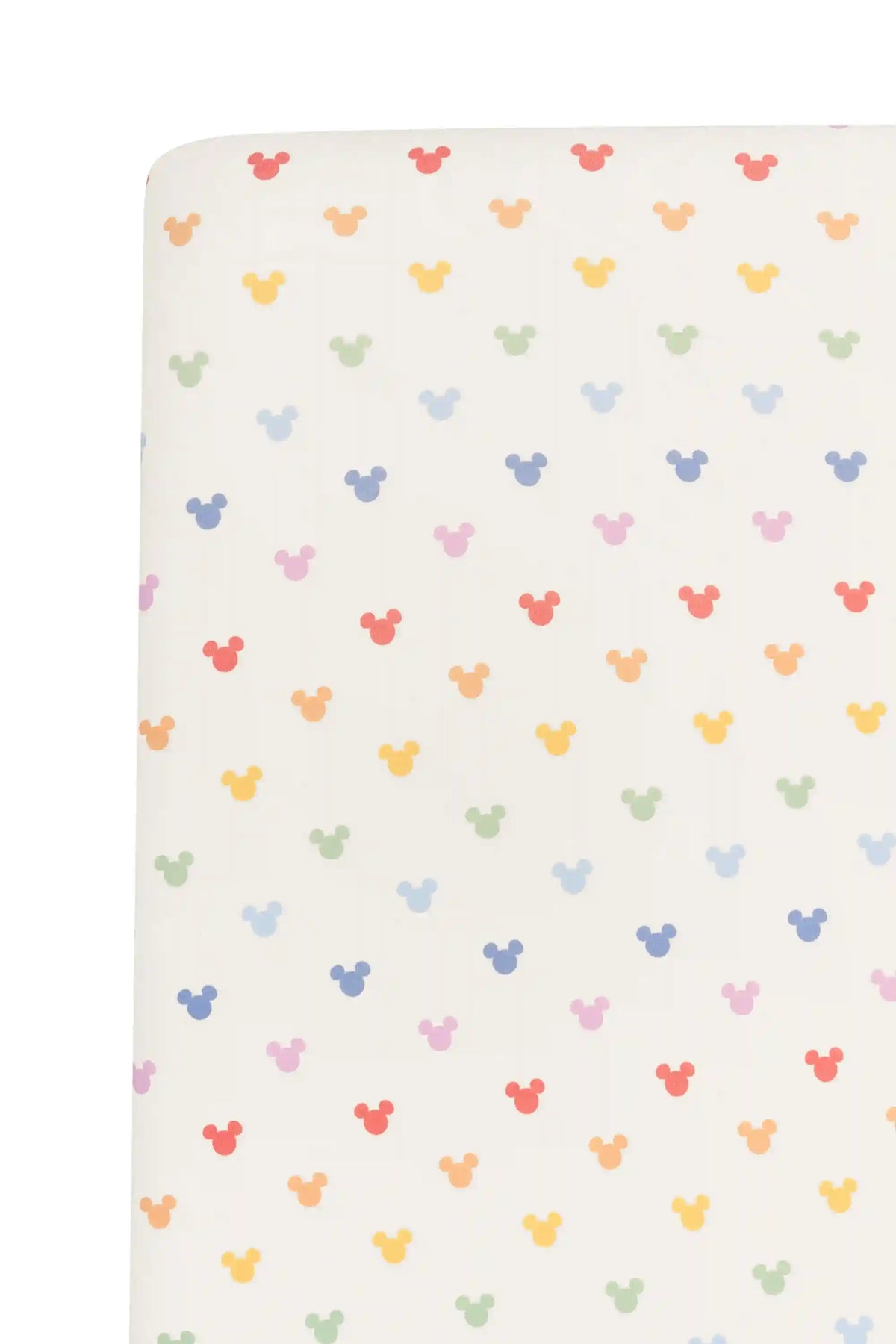 Crib Sheet in Pastel Mickey Mouse