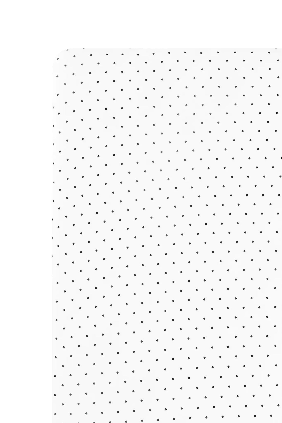 Crib Sheet in Midnight Polka Dot