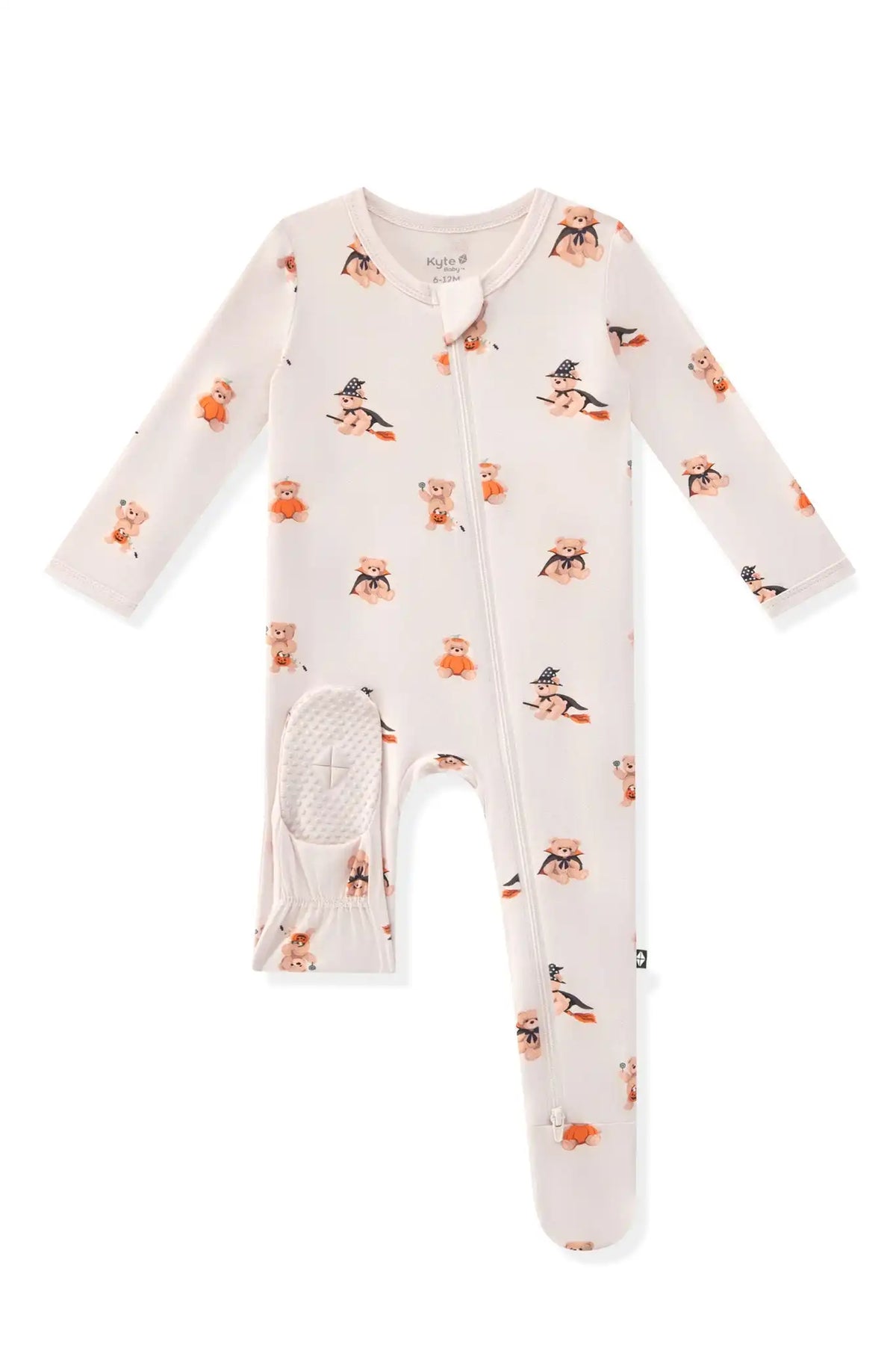 Zippered Footie in Halloween Teddy