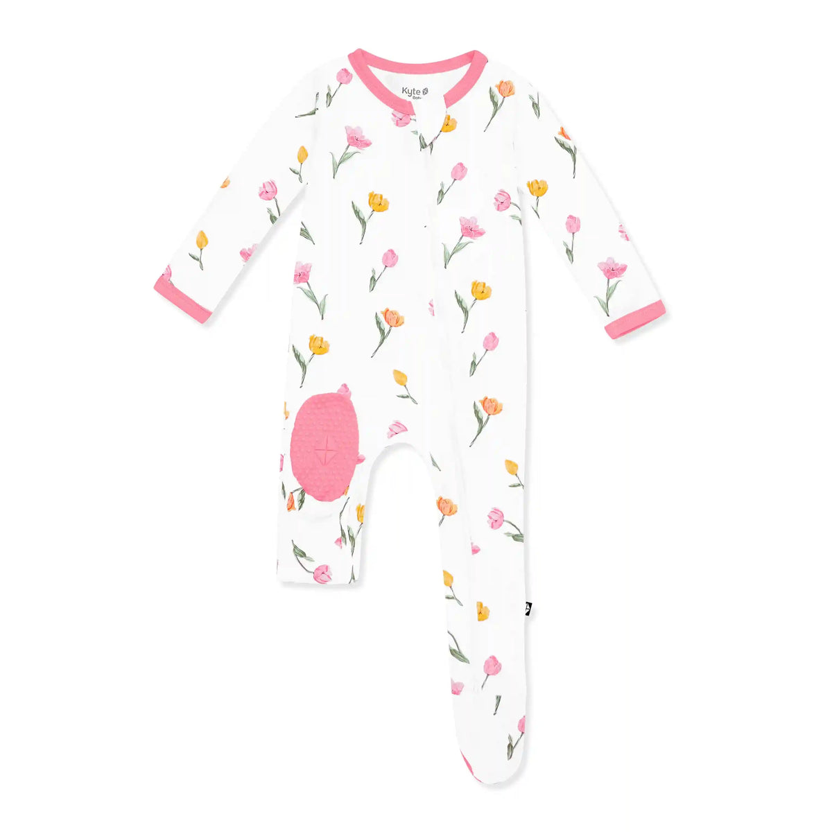 Zippered Footie in Tulip