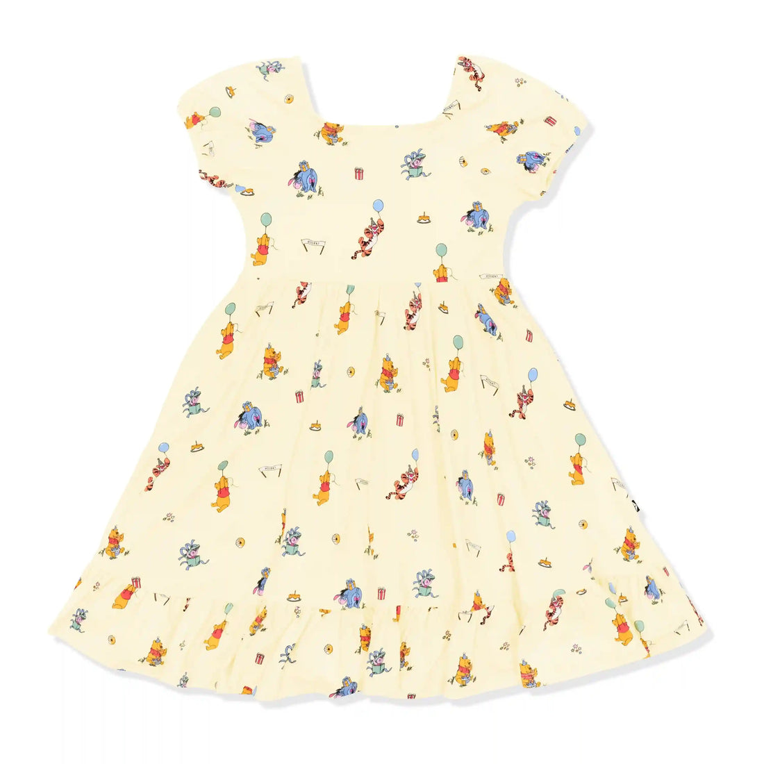 Puff Sleeve Twirl Dress in Winnie the Pooh Celebration