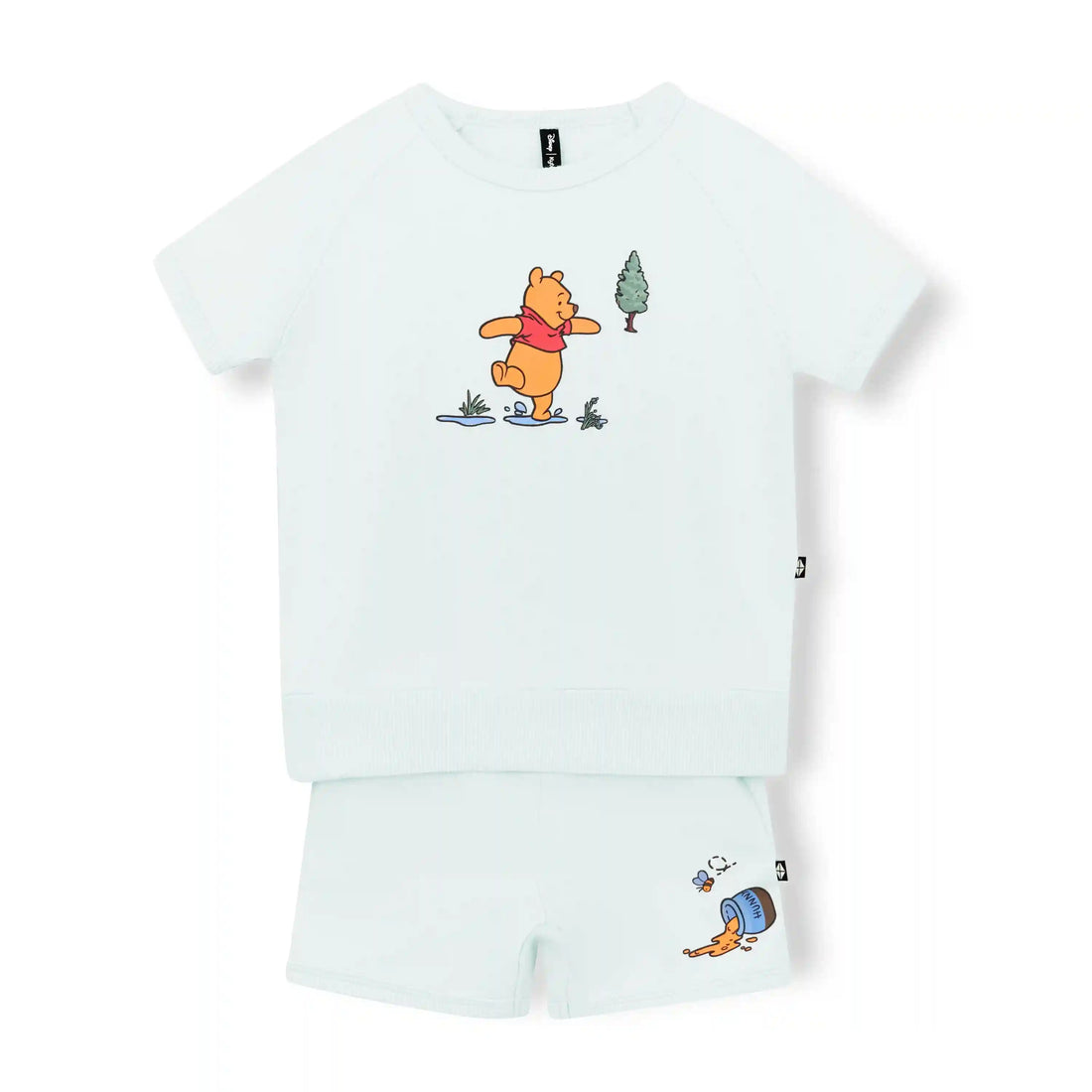 Short Sleeve Jogger Set in Winnie the Pooh on Dew