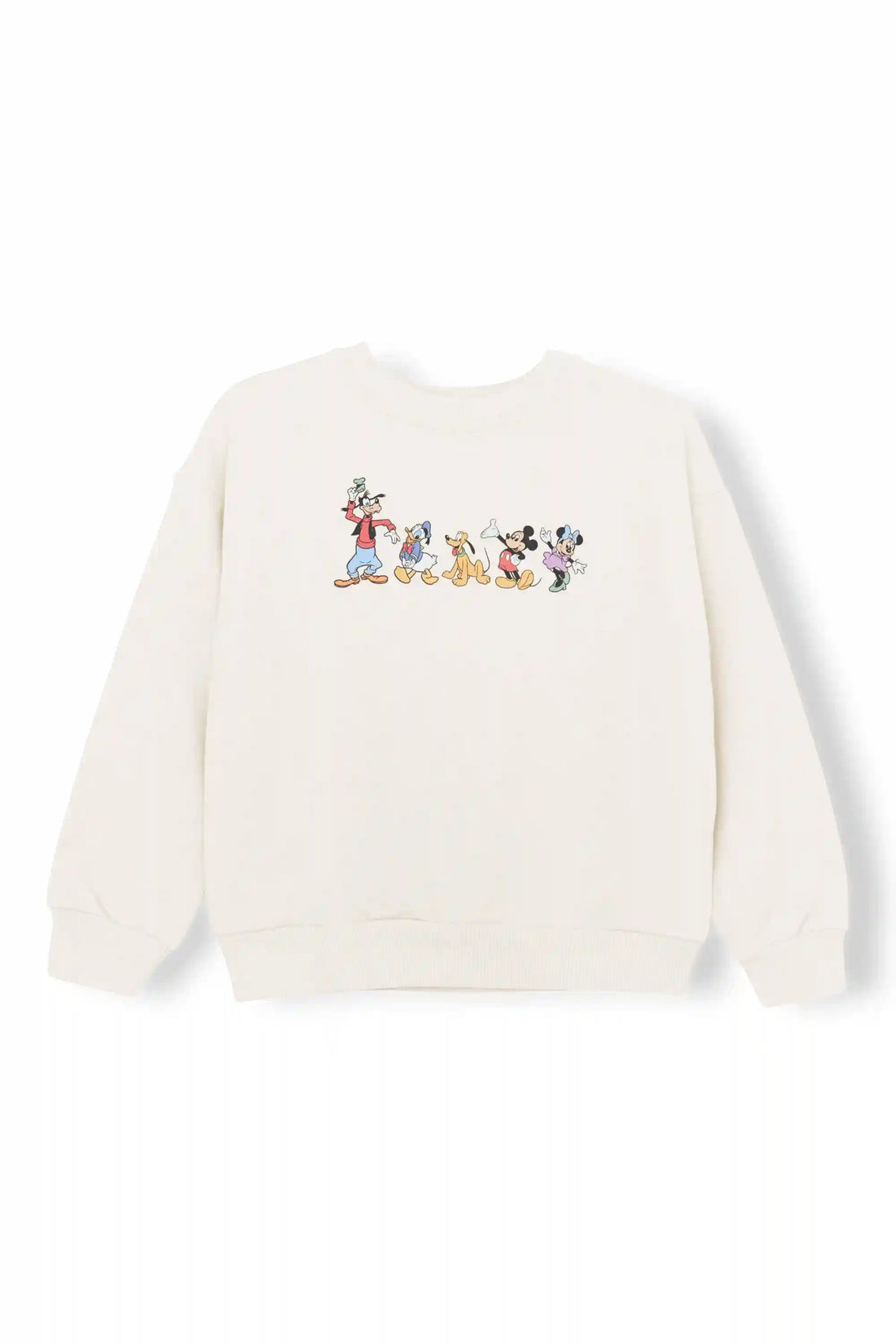 Sweatshirt in Mickey and Friends on Ecru