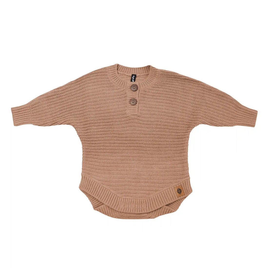 Chunky Knit Romper in Latte