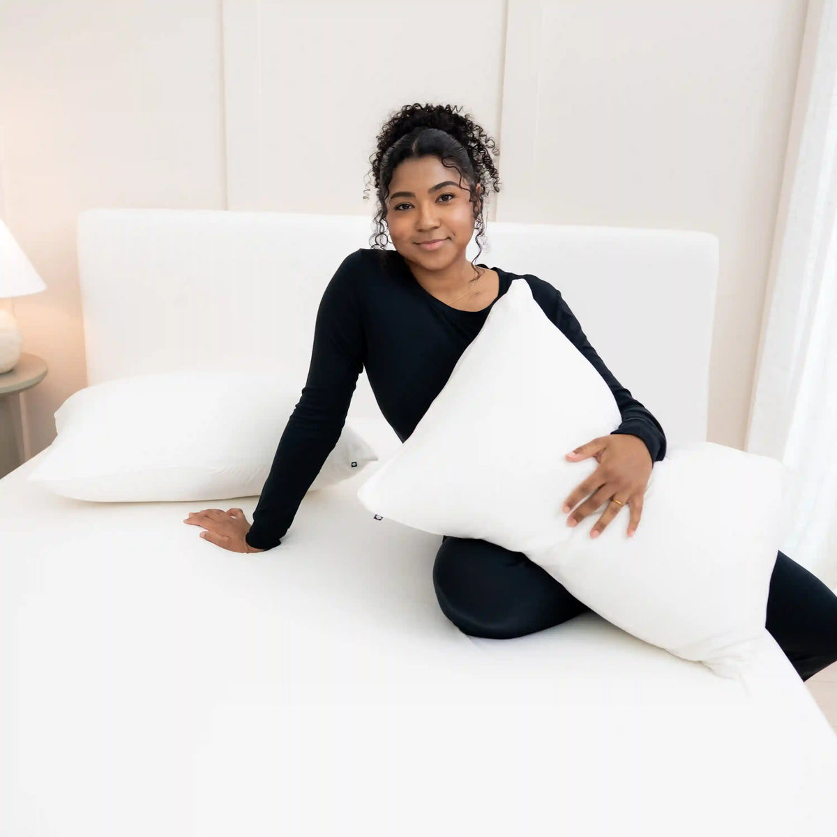 Fitted Sheet with Pillowcases in Cloud