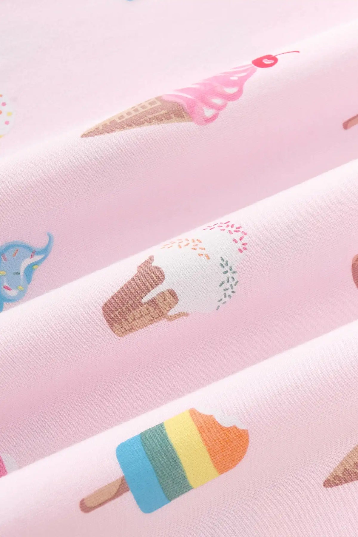 Zippered Romper in Sakura Ice Cream