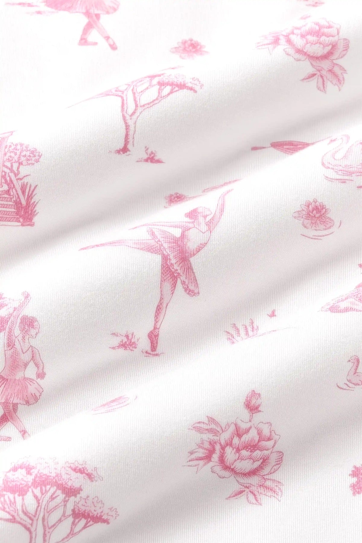 Zippered Footie in Toile Ballet
