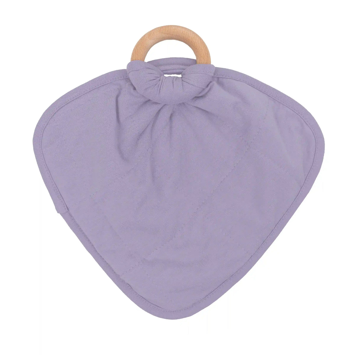 Lovey in Taro with Removable Wooden Teething Ring