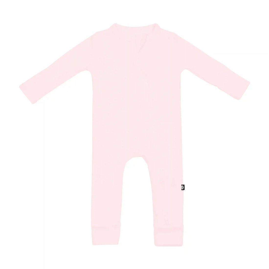 Ribbed Zipper Romper in Sakura