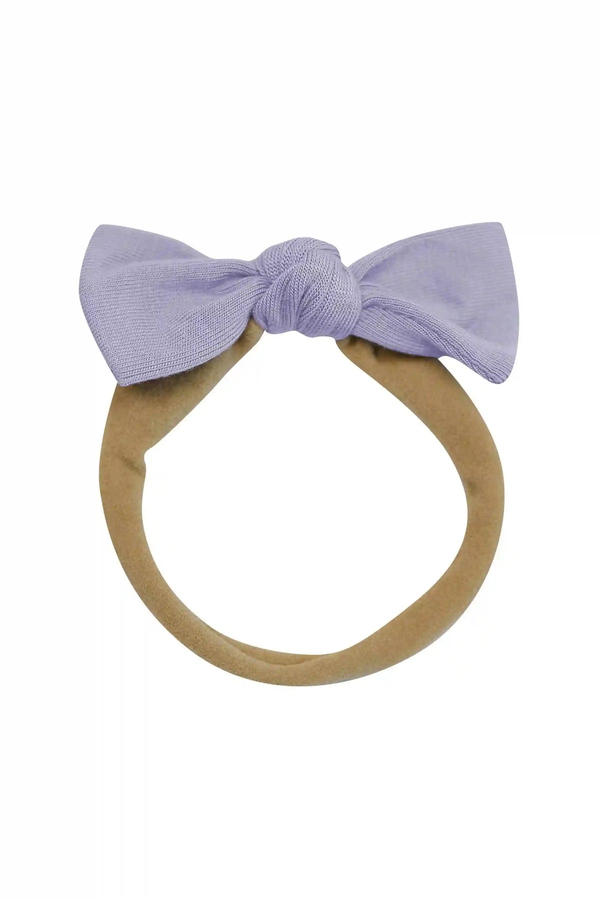 Tiny Nylon Bow in Taro